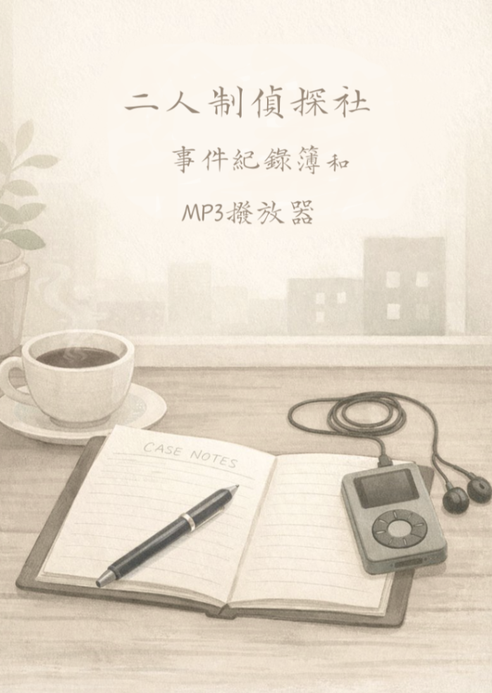 二人制偵探社事件紀錄簿和MP3撥放器